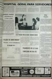 Página do jornal Correio do Ceará de julho de 1972
