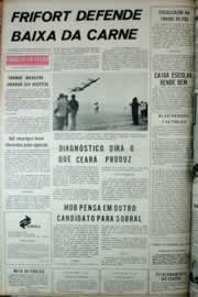 Página do jornal Correio do Ceará de julho de 1972