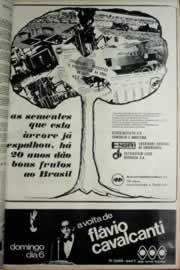Página do jornal Correio do Ceará de julho de 1972