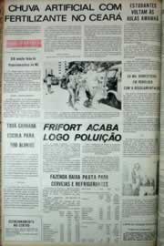 Página do jornal Correio do Ceará de julho de 1972
