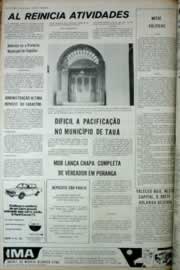 Página do jornal Correio do Ceará de agosto de 1972