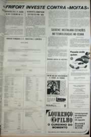 Página do jornal Correio do Ceará de agosto de 1972