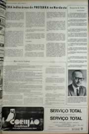 Página do jornal Correio do Ceará de agosto de 1972