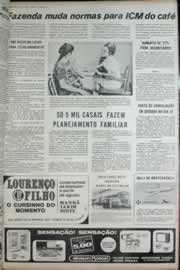 Página do jornal Correio do Ceará de agosto de 1972