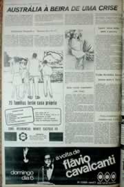 Página do jornal Correio do Ceará de agosto de 1972