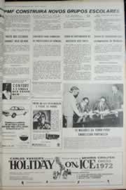Página do jornal Correio do Ceará de agosto de 1972