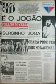Página do jornal Correio do Ceará de agosto de 1972