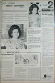 Página do jornal Correio do Ceará de agosto de 1972