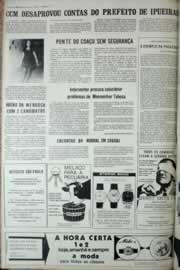 Página do jornal Correio do Ceará de agosto de 1972