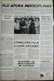 Página do jornal Correio do Ceará de agosto de 1972