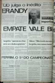 Página do jornal Correio do Ceará de agosto de 1972