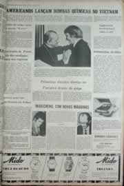 Página do jornal Correio do Ceará de agosto de 1972