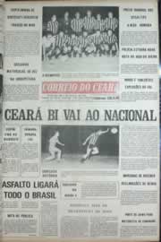 Página do jornal Correio do Ceará de agosto de 1972