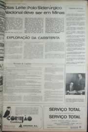 Página do jornal Correio do Ceará de agosto de 1972