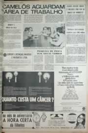 Página do jornal Correio do Ceará de agosto de 1972