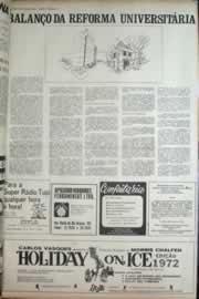 Página do jornal Correio do Ceará de agosto de 1972
