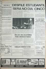 Página do jornal Correio do Ceará de agosto de 1972