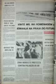 Página do jornal Correio do Ceará de agosto de 1972