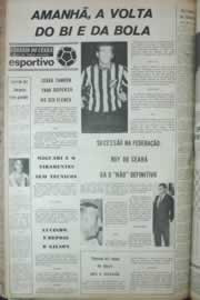 Página do jornal Correio do Ceará de agosto de 1972
