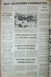 Página do jornal Correio do Ceará de agosto de 1972
