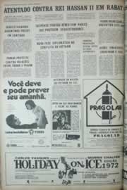 Página do jornal Correio do Ceará de agosto de 1972
