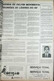 Página do jornal Correio do Ceará de agosto de 1972