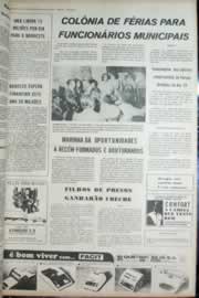 Página do jornal Correio do Ceará de agosto de 1972