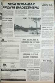 Página do jornal Correio do Ceará de agosto de 1972