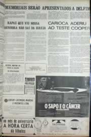 Página do jornal Correio do Ceará de agosto de 1972