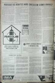 Página do jornal Correio do Ceará de agosto de 1972