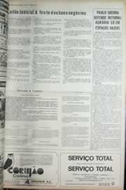 Página do jornal Correio do Ceará de agosto de 1972