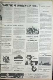 Página do jornal Correio do Ceará de agosto de 1972