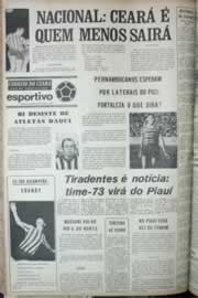 Página do jornal Correio do Ceará de agosto de 1972