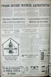 Página do jornal Correio do Ceará de agosto de 1972