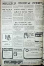 Página do jornal Correio do Ceará de agosto de 1972
