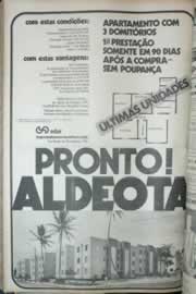 Página do jornal Correio do Ceará de agosto de 1972
