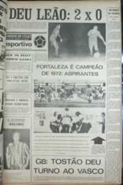 Página do jornal Correio do Ceará de agosto de 1972