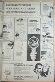 Página do jornal Correio do Ceará de agosto de 1972