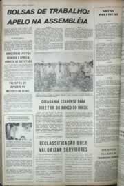 Página do jornal Correio do Ceará de agosto de 1972