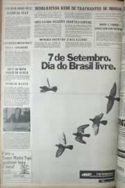 Página do jornal Correio do Ceará de setembro de 1972