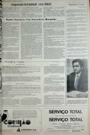 Página do jornal Correio do Ceará de setembro de 1972