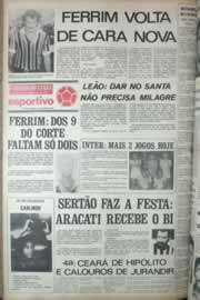 Página do jornal Correio do Ceará de setembro de 1972