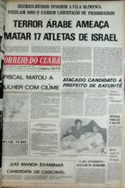 Página do jornal Correio do Ceará de setembro de 1972