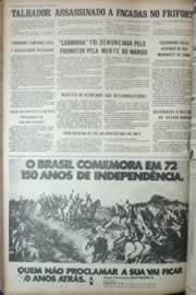 Página do jornal Correio do Ceará de setembro de 1972