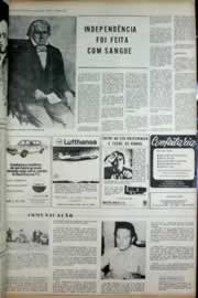 Página do jornal Correio do Ceará de setembro de 1972