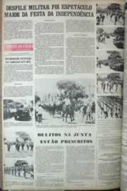 Página do jornal Correio do Ceará de setembro de 1972