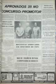 Página do jornal Correio do Ceará de setembro de 1972