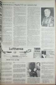 Página do jornal Correio do Ceará de setembro de 1972