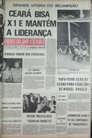 Página do jornal Correio do Ceará de setembro de 1972