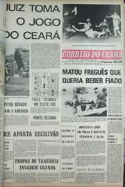 Página do jornal Correio do Ceará de setembro de 1972